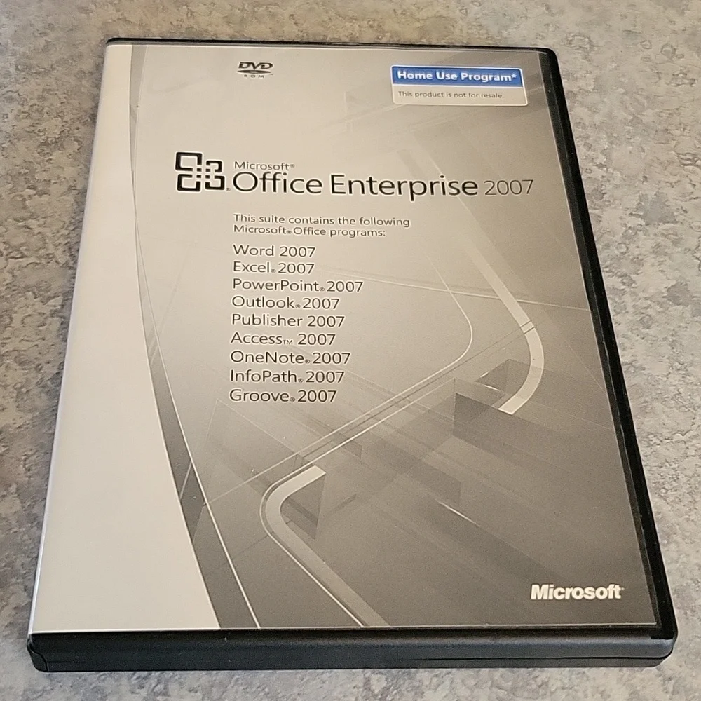 #8 Microsoft Office Enterprise 2007 disk